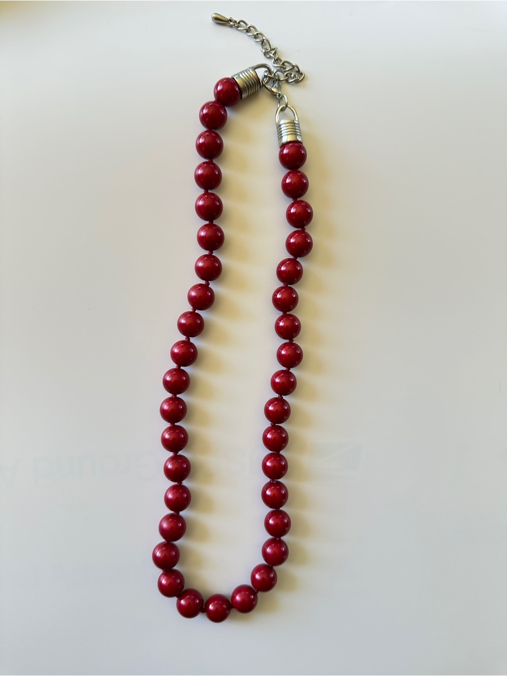 Vintage Red Beaded Necklace - Women Jewelry